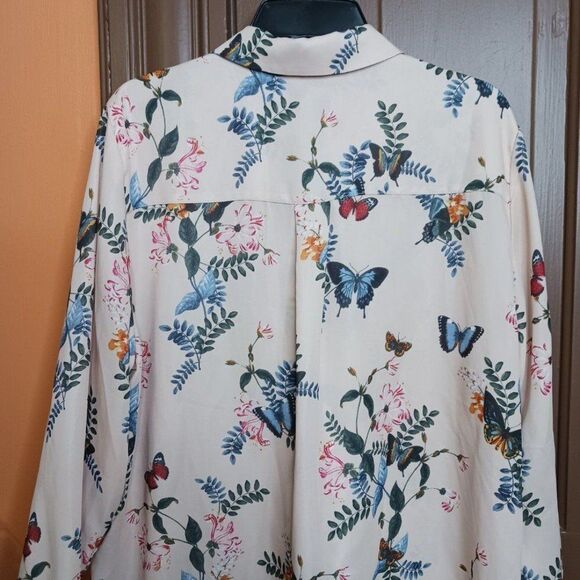 H&M Women's US 6 Multicolor Button Down Shirt Blouse - Picture 5 of 10